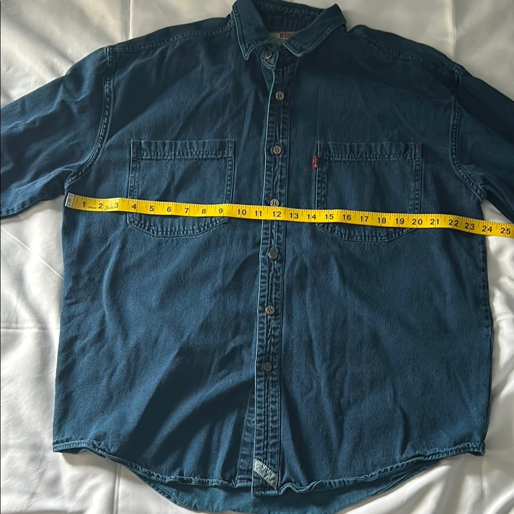 Vintage Levi's Dark Blue Denim Button-Down Shirt